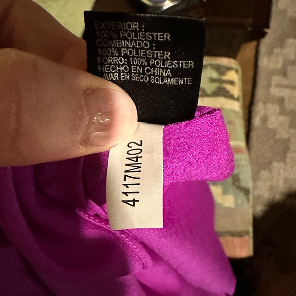 Cremieux Liam Lace Up Front Maxi Dress in Bright Mauve Women’s size small - Picture 8 of 8